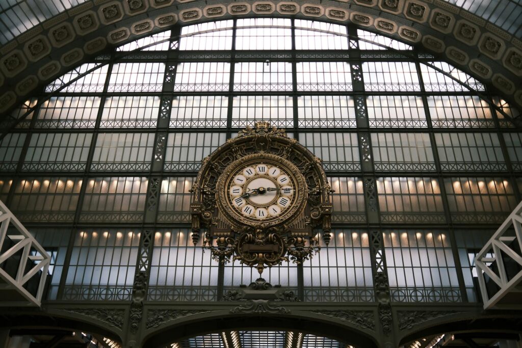 Ornate Clock Inside Musée d'Orsay, Paris
