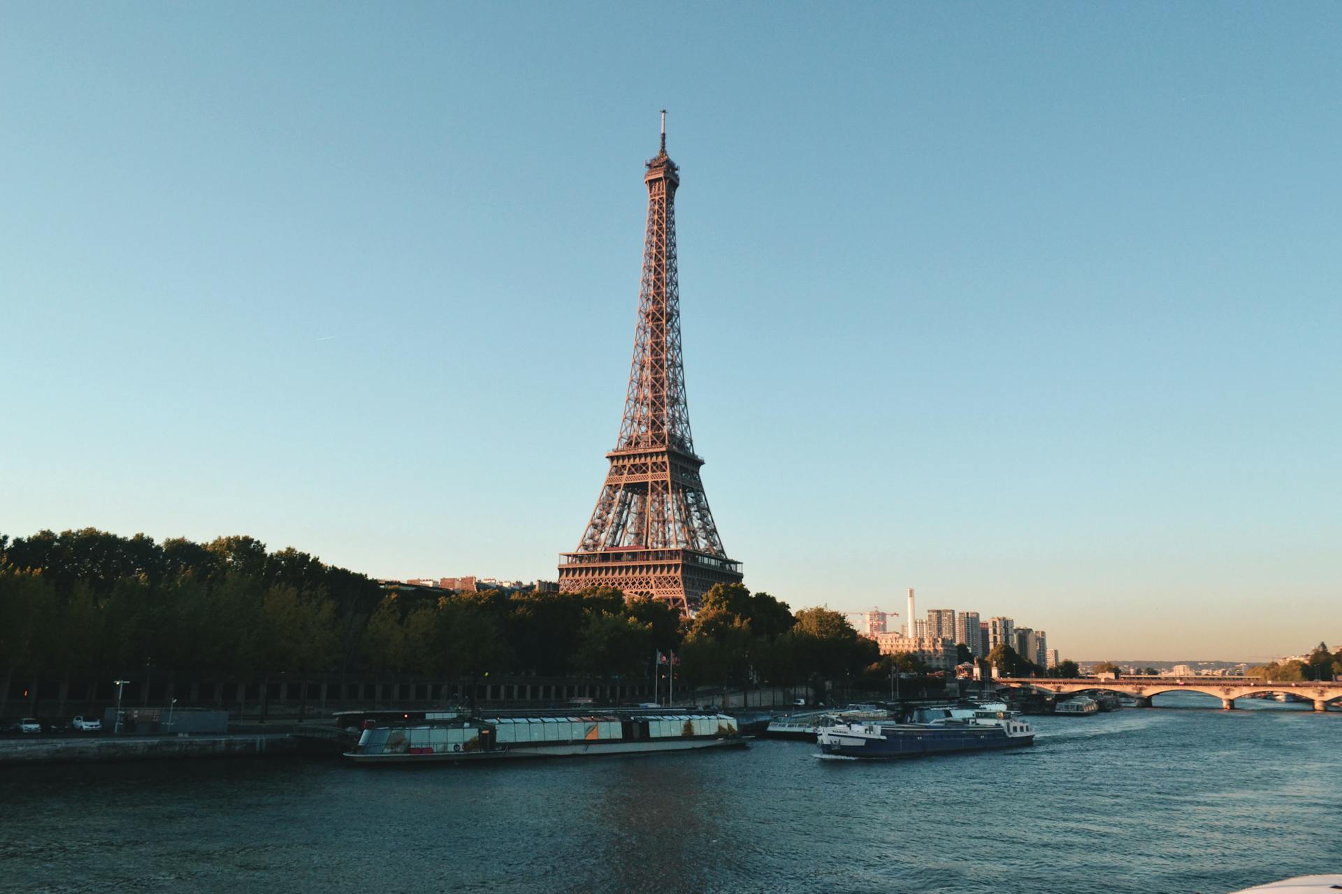View of Eiffel Tower from Seine